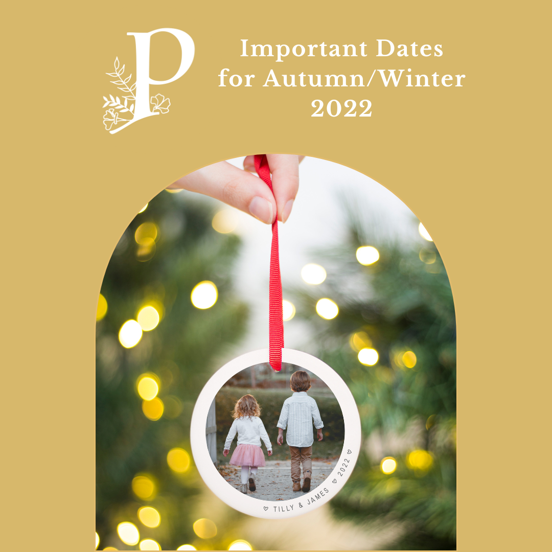 Christmas 2022 Some important dates for your diary Periwinkle & Clay