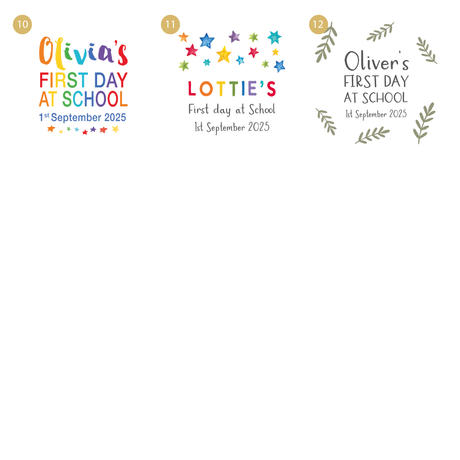 First Day of School Ceramic tile Photo Frame