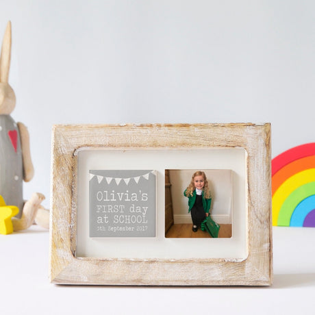 First Day of School Ceramic tile Photo Frame