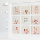 Nine Ceramic Photo Tile Frame | White Box Frame