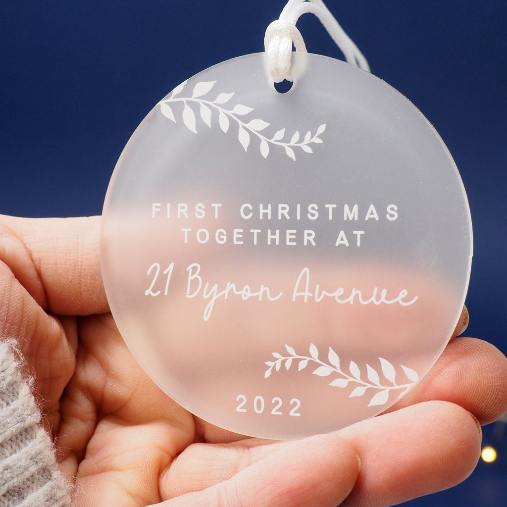 Personalised First Christmas New Home Gift, New Home Gift, First Christmas, Home Keepsake, Special Date Keepsake, Congratulations New Home