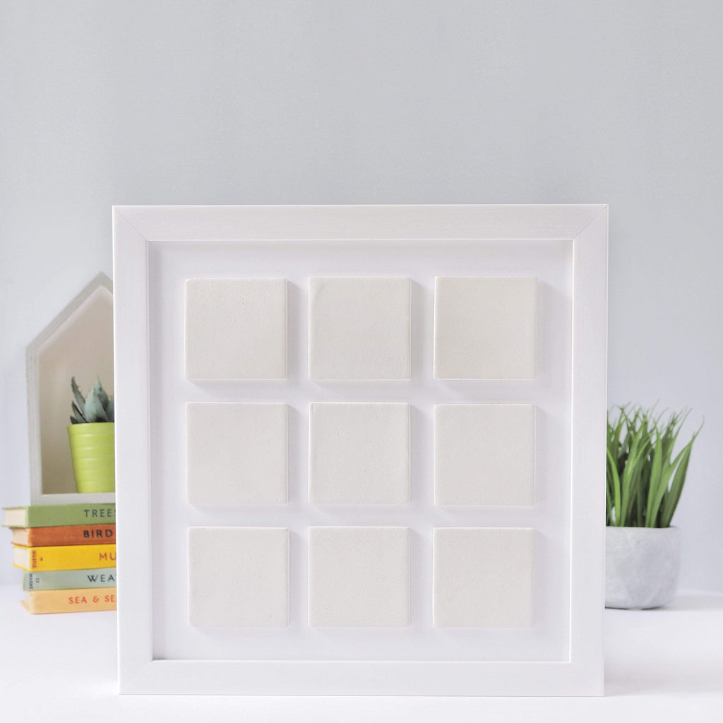 nine ceramic photo tile frame | white box frame default title