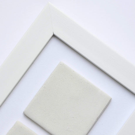 two ceramic tile photo frame / white box / just photos