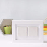 two ceramic tile photo frame / white box / just photos