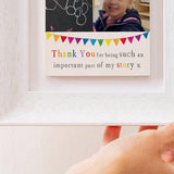 thank you single ceramic photo tile frame