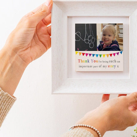 thank you single ceramic photo tile frame