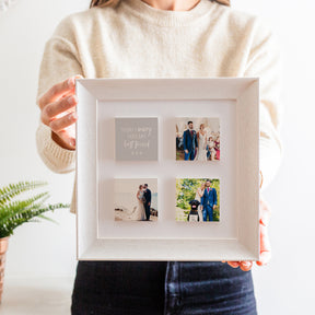 my best friend wedding ceramic tile photo frame | soft curve